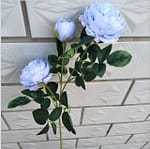 Fleurs artificielles Pivoines Bleue 5