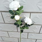 Fleurs artificielles Pivoines Blanche 5