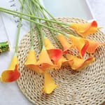 Fleurs artificielles Calla Lys Orange