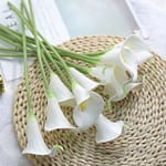 Fleurs artificielles Calla Lys Blanc