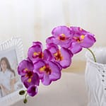 Fleurs artificielles Orchidées Violet 5