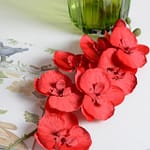Fleurs artificielles Orchidées Rouge 5
