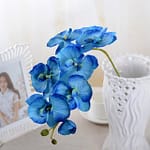Fleurs artificielles Orchidées bleu 5
