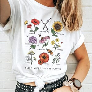 T-shirt Fleuri Fleurs de l'été 8673 L