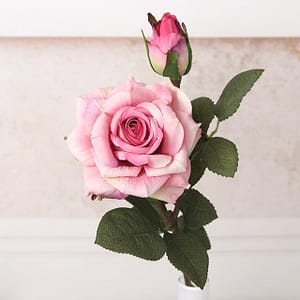 Fleurs artificielles Roses Rose fushia 5