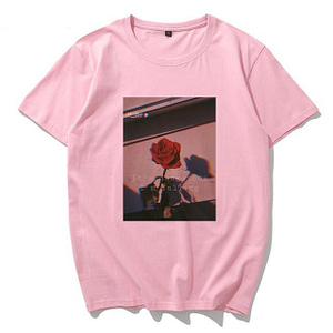 T-shirt Fleuri Rose Vintage Rose XXL