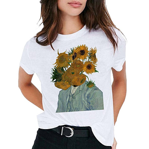 T-shirt Fleuri Mélange Van Gogh 19 XXL