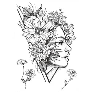 Tatouage éphémère Fleur Indienne et Fleurs Default Title